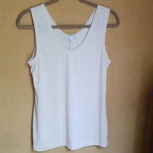 Banana Republic tank loose fit raised gold lines